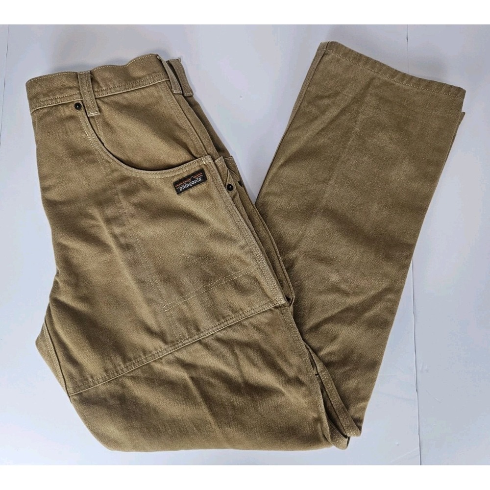Patagonia Men's Worn Wear Hemp Blend Canvas Work Pants Brown 34x34